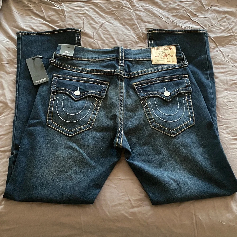 True Religion Ricky Dark Blue Denim Jeans